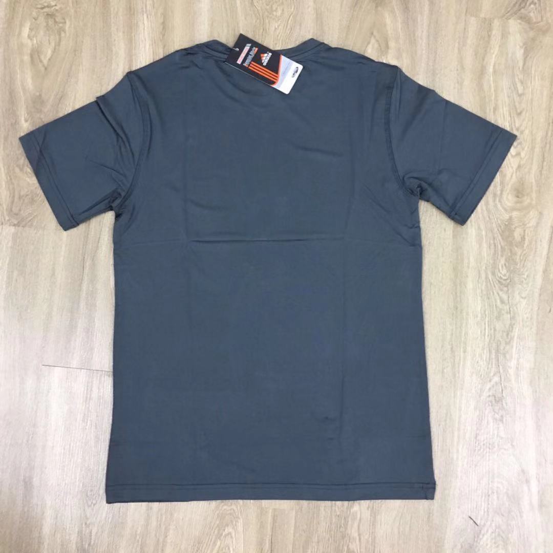 (GREY M)Adidas Sport Wear T-Shirt Men Round Neck Style(Ready Stock)